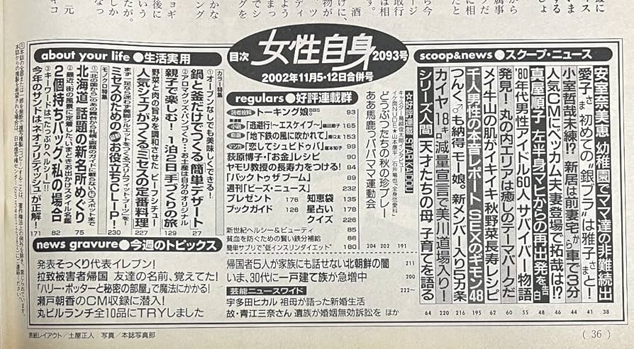 SP テレアポ勇者 恵美(サイン入り) Amazon.co.jp: 女性自身 2002年11月12日号 安室奈美恵 山崎